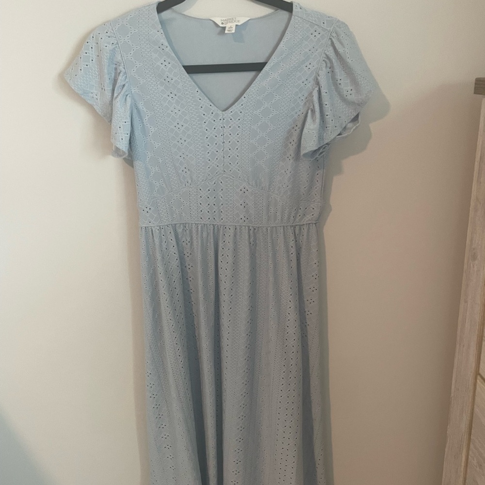 Market & Spruce Sky Blue Midi Dress